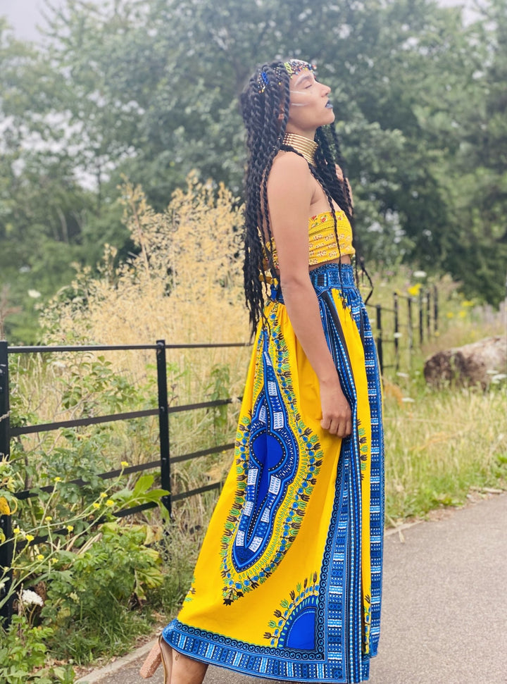 Sunshine Dashiki Maxi Skirt Goodness - One Wear Freedom 