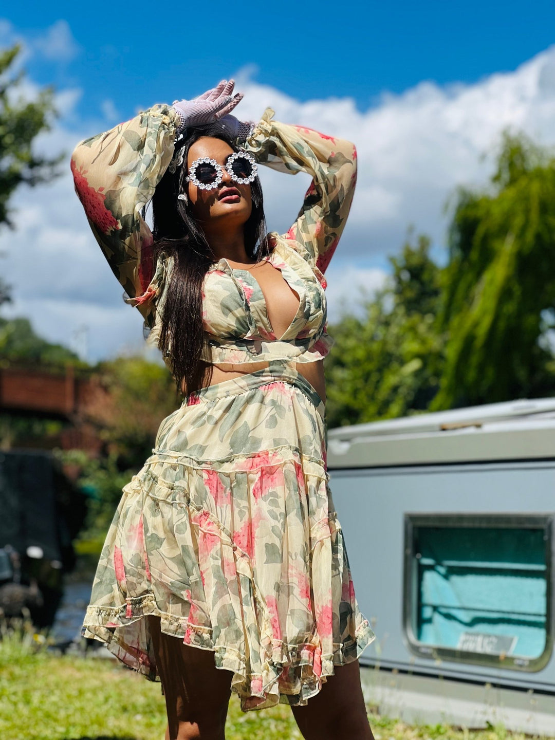 Sunshine + Pastel Cut Out Dress - One Wear Freedom 