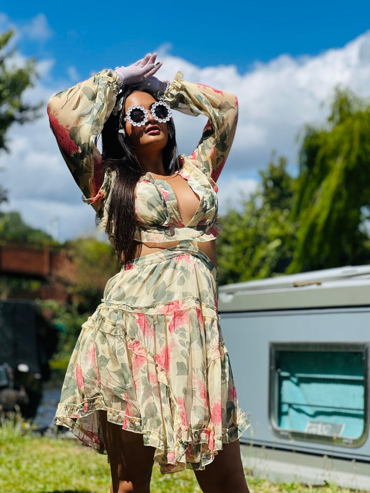 Sunshine + Pastel Cut Out Dress - One Wear Freedom 