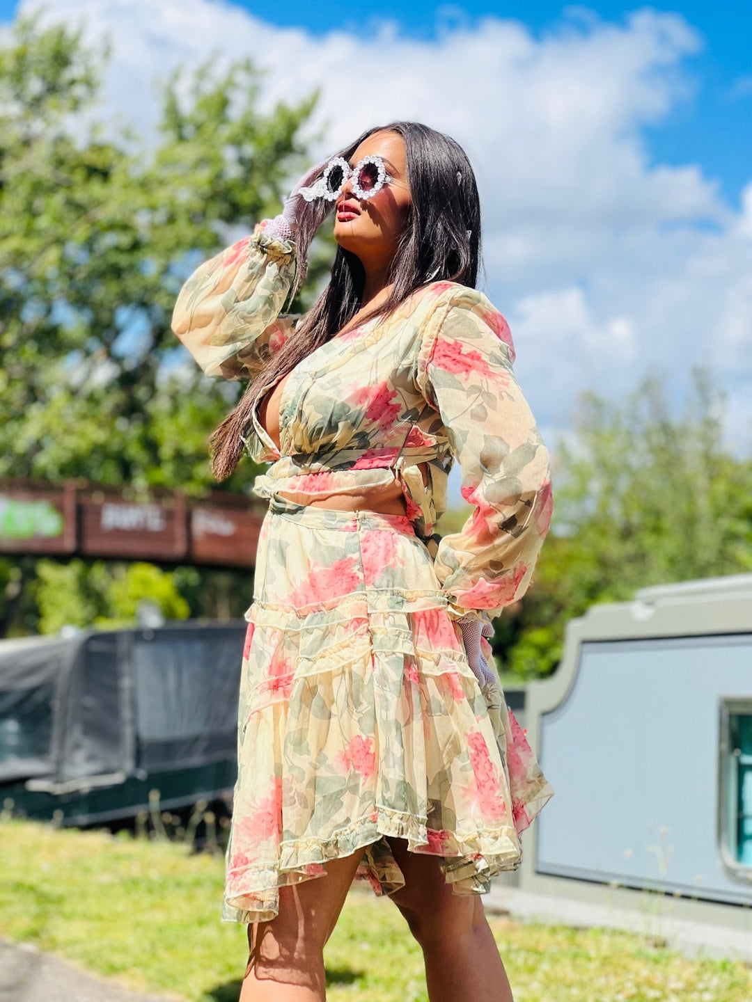 Sunshine + Pastel Cut Out Dress - One Wear Freedom 