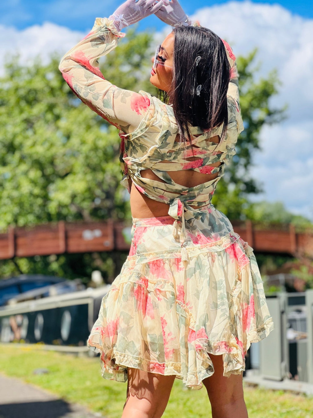 Sunshine + Pastel Cut Out Dress - One Wear Freedom 