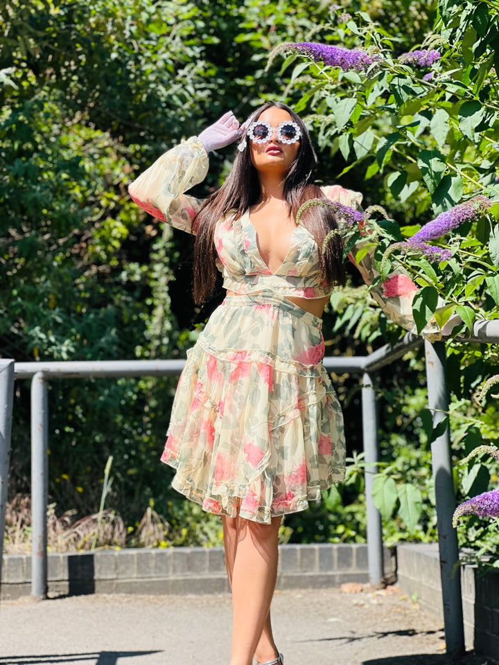 Sunshine + Pastel Cut Out Dress - One Wear Freedom 