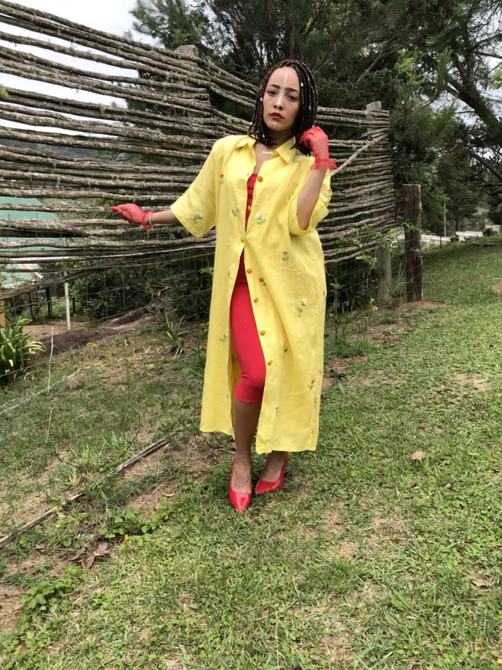 Sunshine + Roses Linen Jacket - One Wear Freedom 