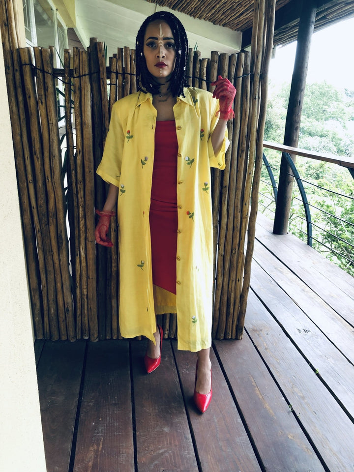 Sunshine + Roses Linen Jacket - One Wear Freedom 