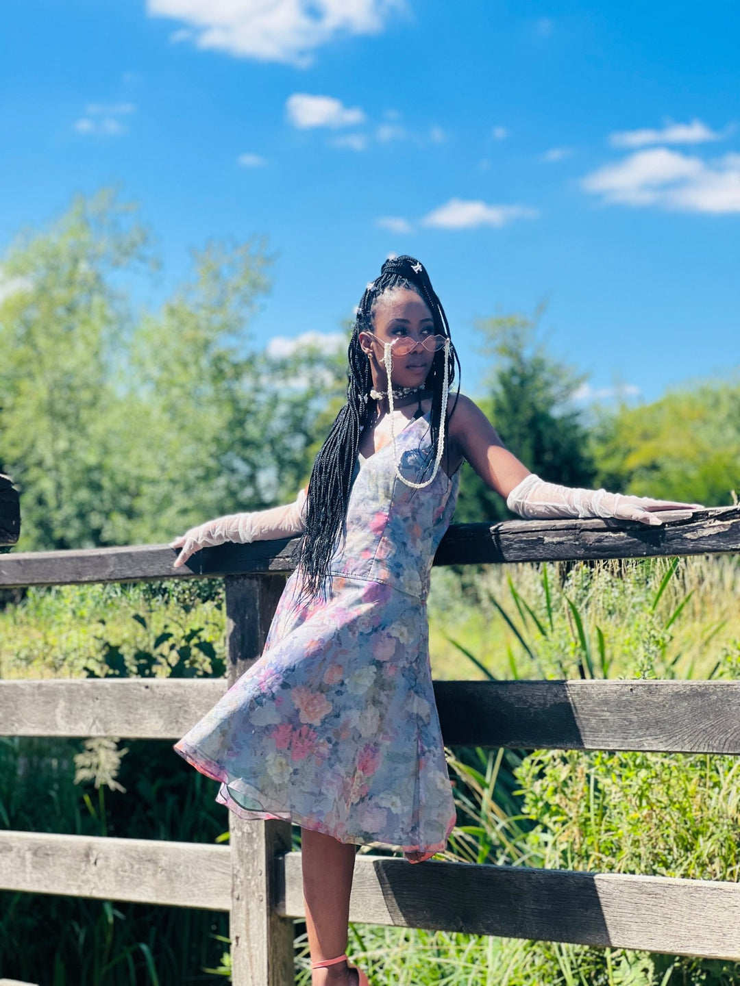 Teal Periwinkle Sun Dress - One Wear Freedom 