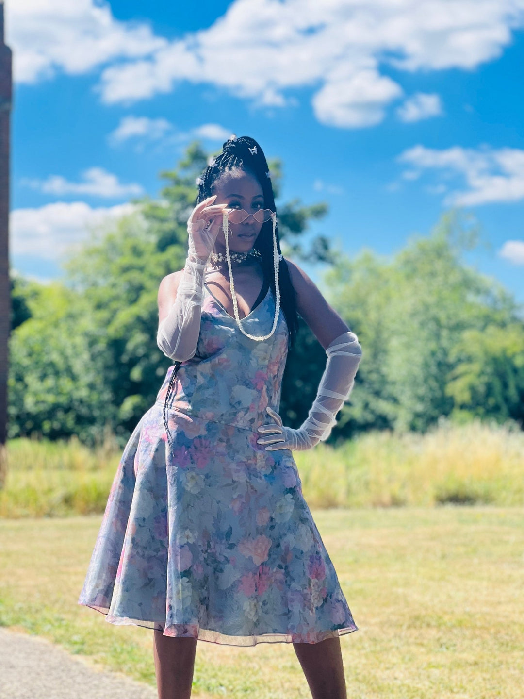 Teal Periwinkle Sun Dress - One Wear Freedom 