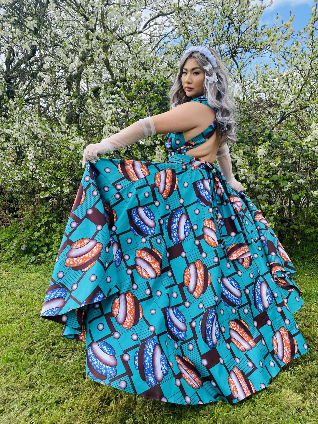 Tropical Turquoise Multi-Wrap Dress - One Wear Freedom 