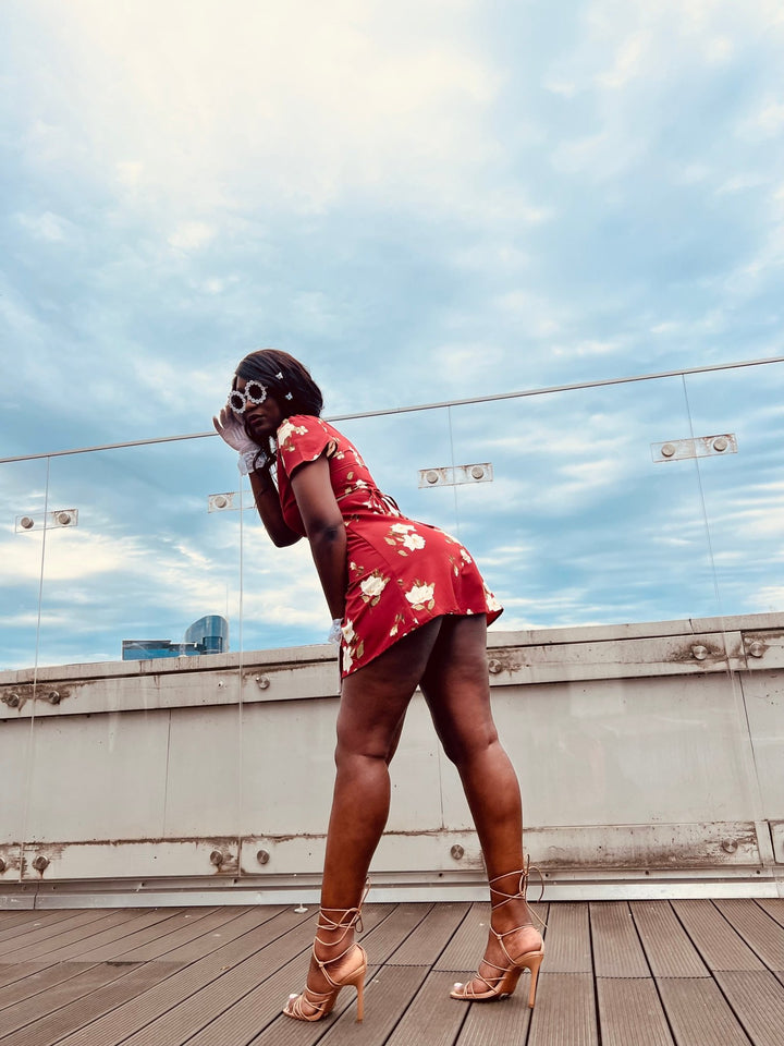 Tulip Sangria Wrap Dress - One Wear Freedom 