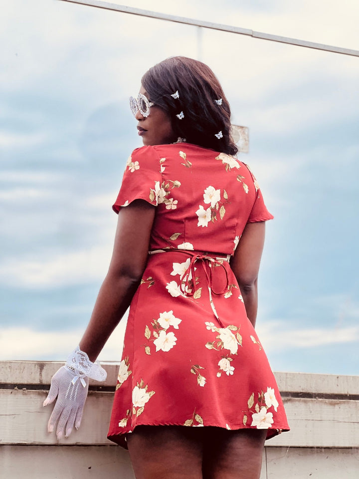 Tulip Sangria Wrap Dress - One Wear Freedom 