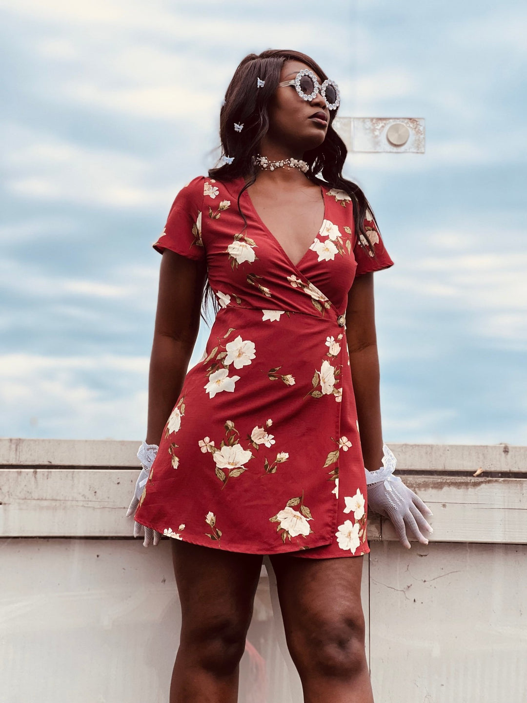Tulip Sangria Wrap Dress - One Wear Freedom 