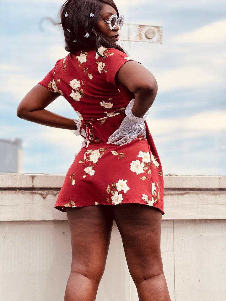 Tulip Sangria Wrap Dress - One Wear Freedom 