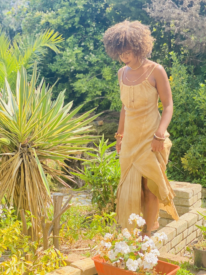 Vellum Parchment Maxi Dress - One Wear Freedom 