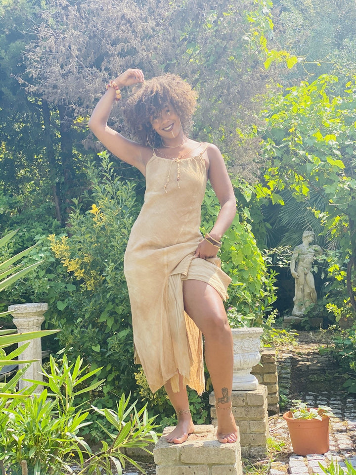 Vellum Parchment Maxi Dress - One Wear Freedom 