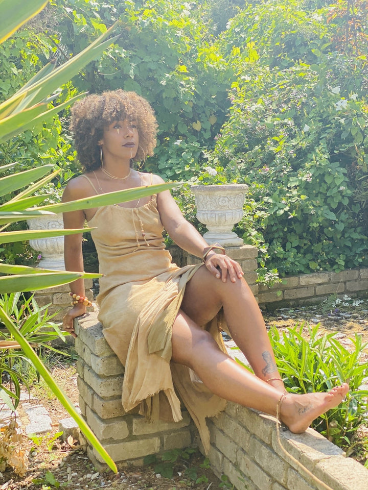 Vellum Parchment Maxi Dress - One Wear Freedom 