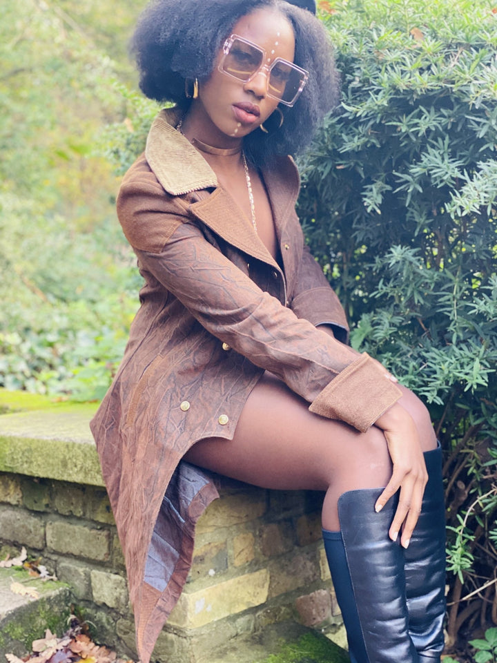 Vintage Burnt Denim Sailor Jacket + Mini Skit Suit - One Wear Freedom 