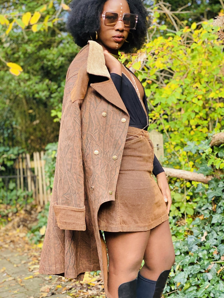 Vintage Burnt Denim Sailor Jacket + Mini Skit Suit - One Wear Freedom 