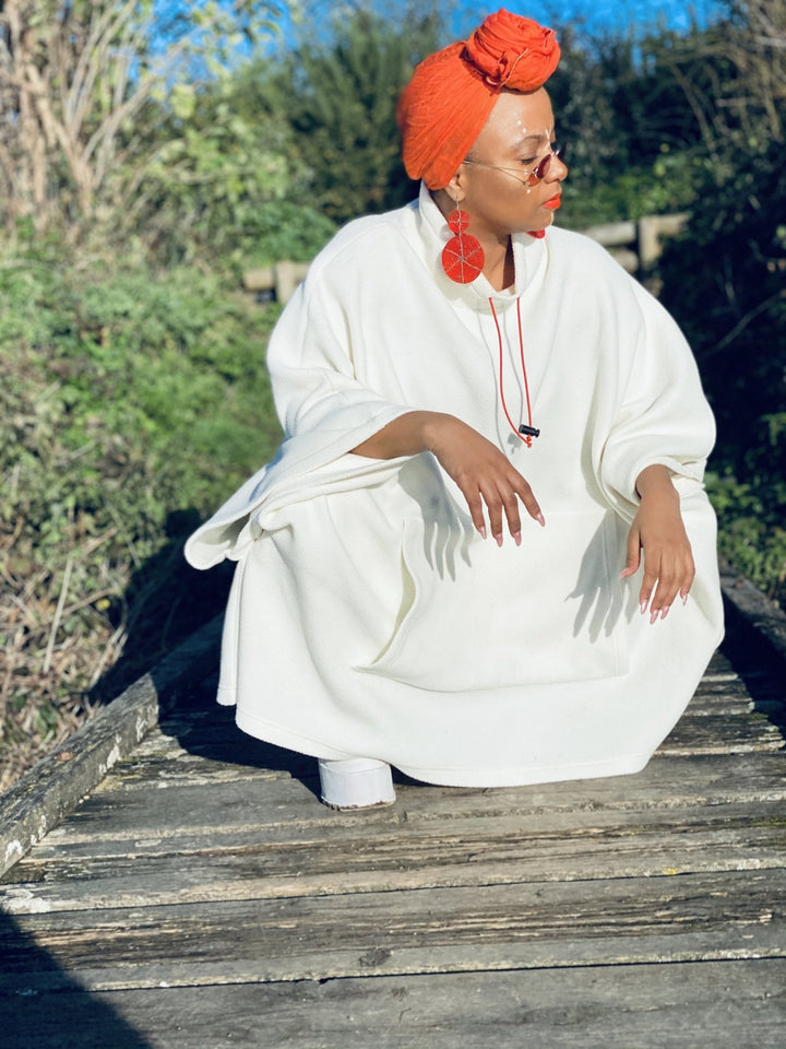 Vintage Snowy Fleece Poncho + Trouser Co-ord - One Wear Freedom 