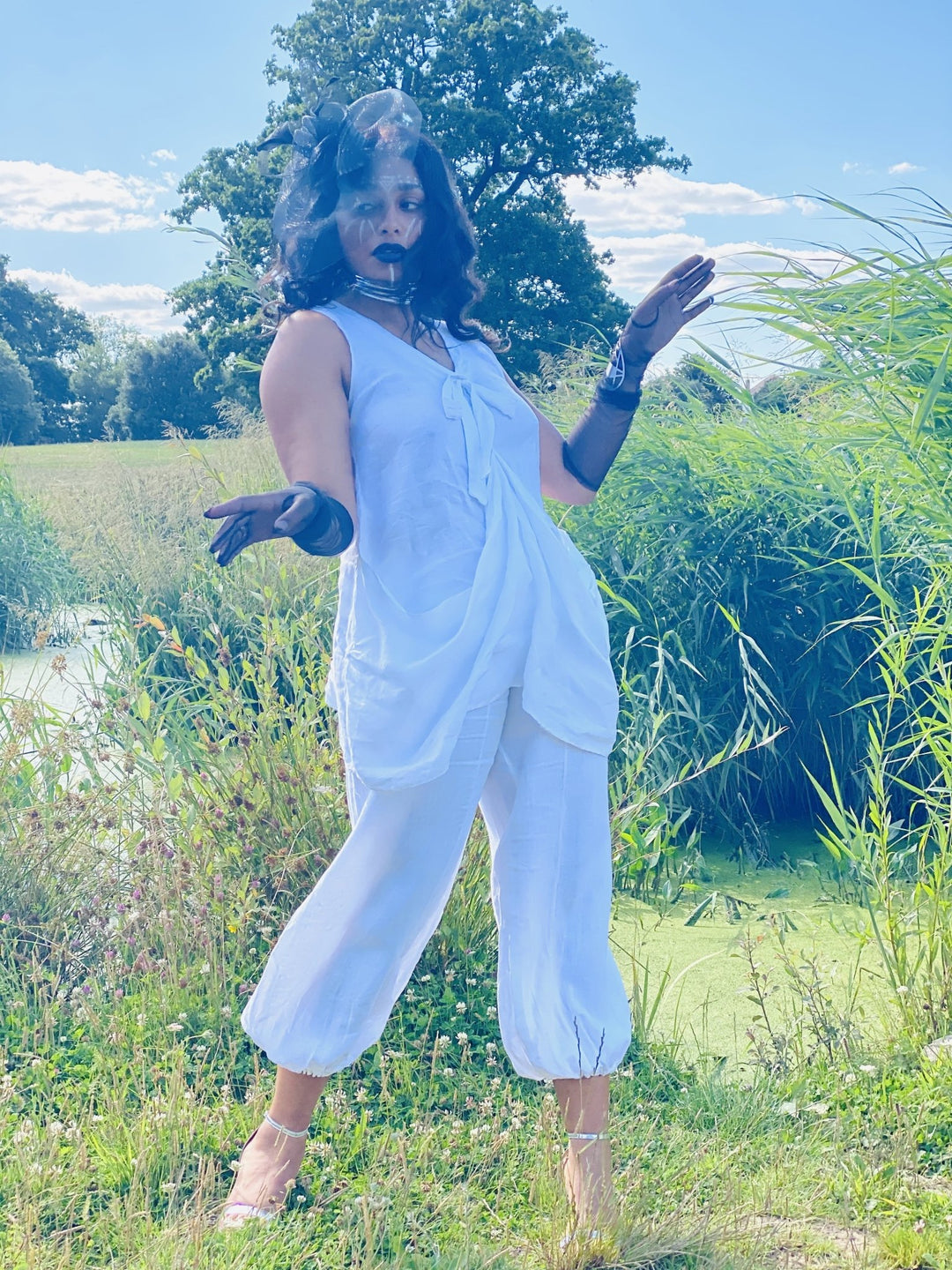 White Flax Tunic + Trouser Co-ord - One Wear Freedom 