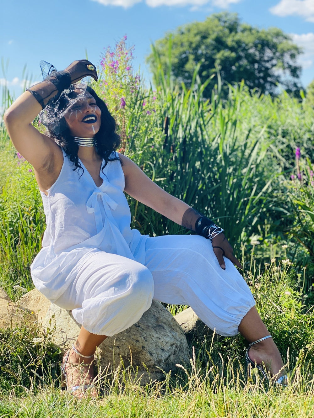 White Flax Tunic + Trouser Co-ord - One Wear Freedom #product_tags#